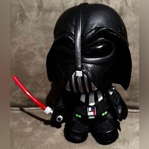 Darth Vader Lucasfilm Soft Toy Plushie Tush Tags Light Saber Attached 7 Inches